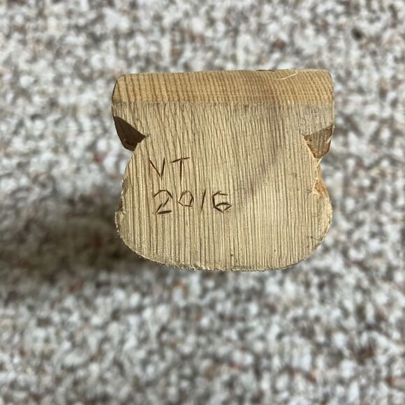 Hand Carved Wooden Owl Statue NT 2016 Perched Bird Artwork 5" Tall - Picture 7 of 9